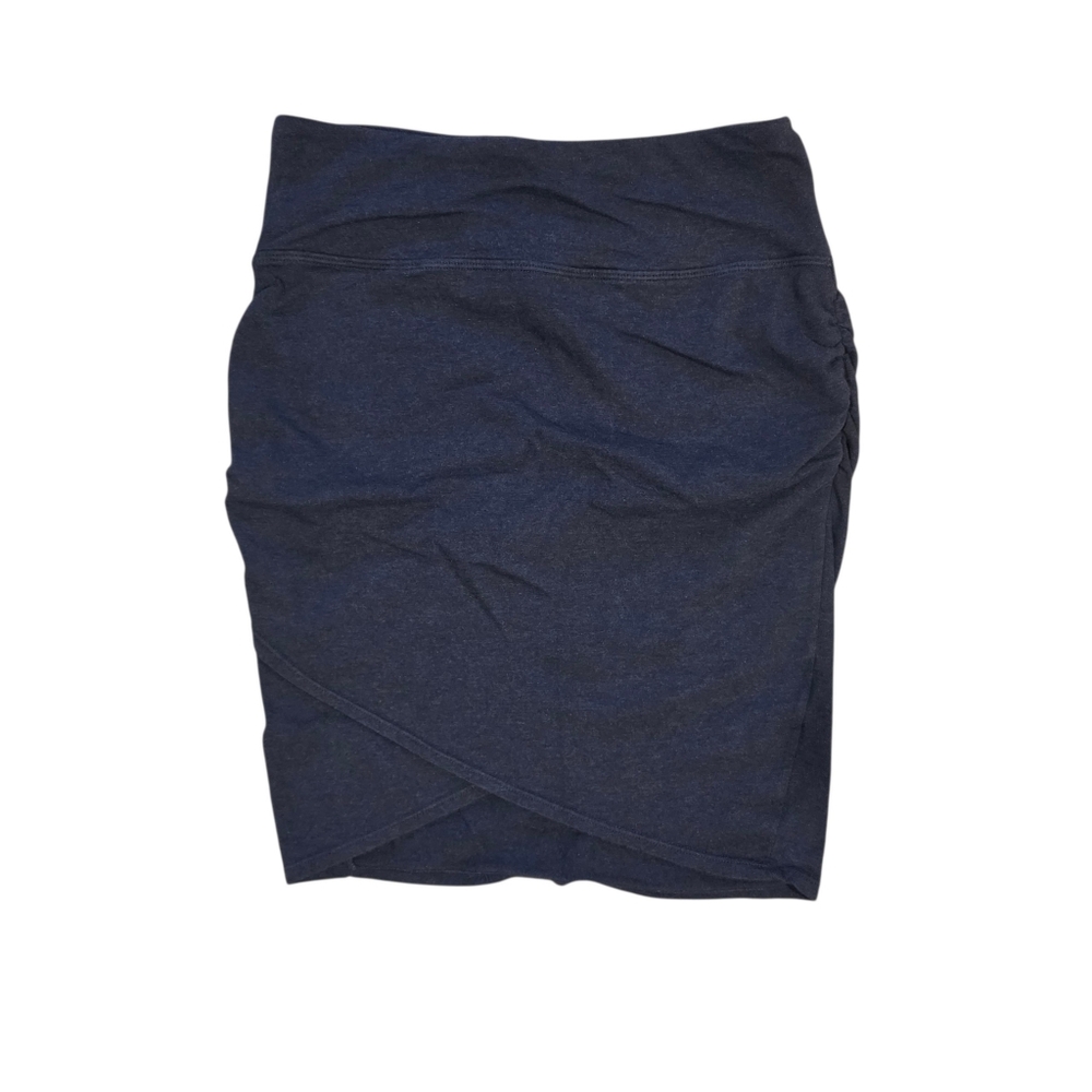 Athleta Womans Criss Cross Navy Blue Cinch Skirt